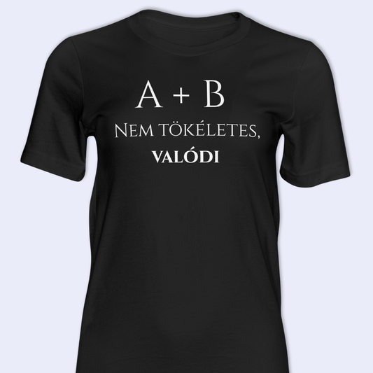 Névre szóló Valentin póló - saját monogramotokkal - valódi